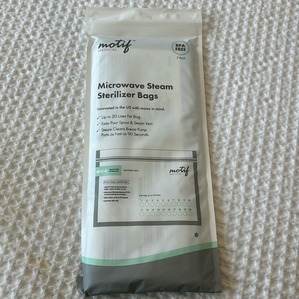 Motif Medical Microwave Steam Sterilizer Bags